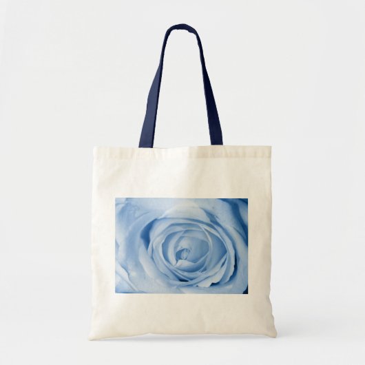 Licht blauw Roos Tote Bag (Voorkant)