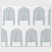 Licht blauw Shirt Cadeaupapier (Vlak)