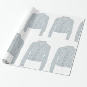 Licht blauw Shirt Cadeaupapier (Uitgerold)