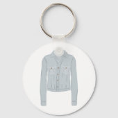 Licht blauw Shirt Sleutelhanger (Voorkant)