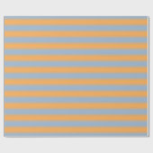 Licht blauw tot Oranje verloop Zacht Stripes Cadeaupapier (Vlak)