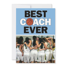 Licht blauwe Basketball Coach Best ooit Aangepast