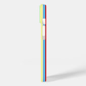 Licht blauwe combinatiestrepen Case-Mate iPhone case (Achterkant / Links)