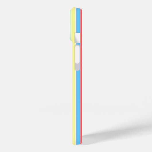 Licht blauwe combinatiestrepen Case-Mate iPhone case (Achterkant / Links)