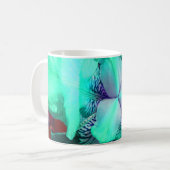 Licht blauwe Iris ventilator Mok (Voorkant links)