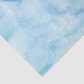 Licht blauwe Waterverf Tissuepapier (Detail)