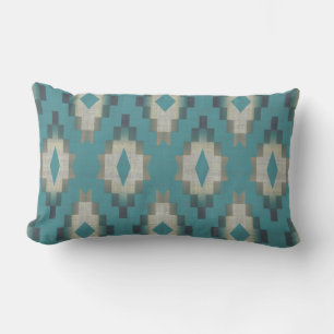 Licht Blauwgroen Blauw Groen Taupe Gray Cream Trib Buitenkussen