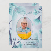 Licht Blauwgroen blauw ventilator in liefdevolle g (Voorkant / Achterkant)