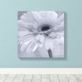 Licht Bleek blauw blauw blauw bladerblauw ventiel Canvas Afdruk (Insitu (Houten vloer))