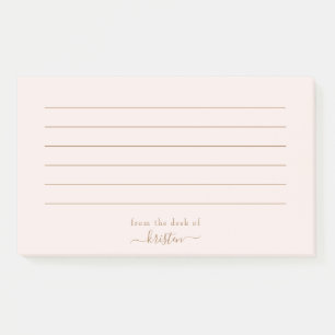 Licht bloost van het bureau van Aangepast Geleid Post-it® Notes