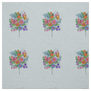 Licht boeket Bloemen op Stem Vlinders Stof