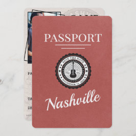 Licht Bourgogne Nashville Passport Bewaar de datum Save The Date