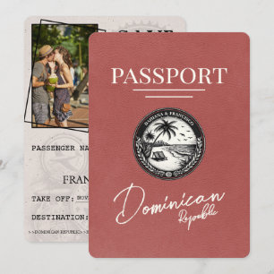 Licht Bourgondië Dominicaanse Republiek Paspoort Save The Date