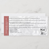 Licht Bourgondië Parijs bruiloft instapkaart (Achterkant)