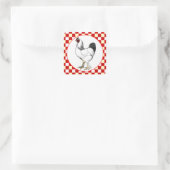 Licht Brahma Haan Kip Restaurant Vierkante Sticker (Tas)