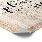 Licht bruin hout en licht poster (Hoek)