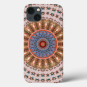 Licht bruin Mandala wiel Case-Mate iPhone Case (Achterkant)