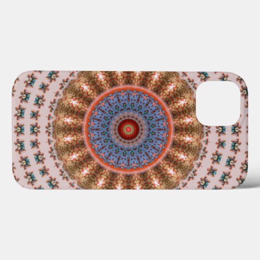 Licht bruin Mandala wiel Case-Mate iPhone Case (Achterkant (horizontaal))