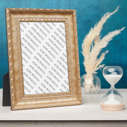 Licht bruin vriendschap Hout Lijst Pic Plaque Fotoplaat (Zijkant)