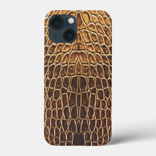 Licht bruine alligator huidafdruk Case-Mate iPhone case (Achterkant)