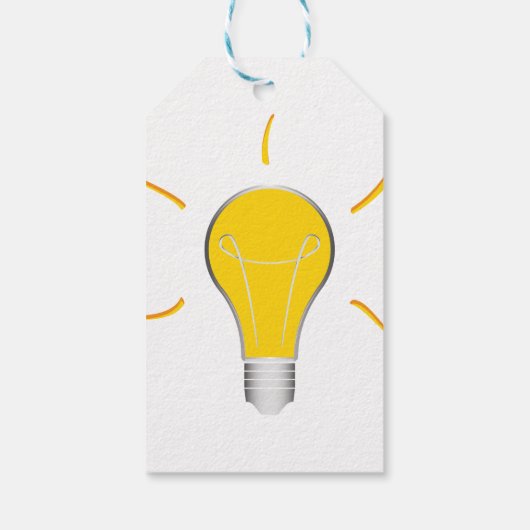 Licht Bulb-creatief idee Cadeaulabel (Achterkant)