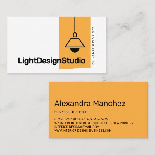 Licht Chandler Interieur Ontwerp Architect Meubila Visitekaartje (Voorkant / Achterkant)