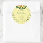 Licht crèmeproduct Etiketten gele rozen diamanten (Tas)