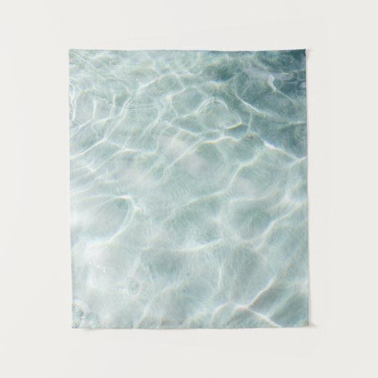 Licht dat overdag wordt weerspiegeld in water wandkleed (Voorkant)