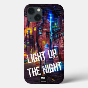 Licht de nacht 3 op - een levendige iPhone kleuren 13 Hoesje