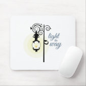 Licht de weg muismat (Met muis)