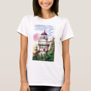 Licht de weg van de dames van de vuurtoren t-shirt