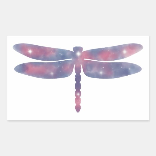 Licht Dikke Dragonfly Starscape Sticker (Voorkant)