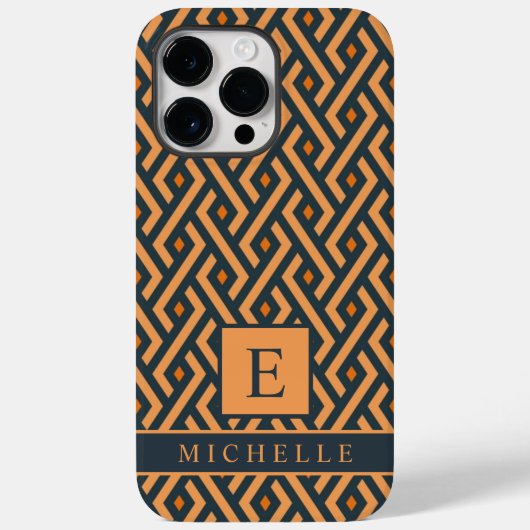 licht donker Sinaasappel grijs geometrisch Case-Mate iPhone Case (Achterkant)