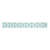 Licht donker turquoise wit argyle plaid lint (Voorkant)