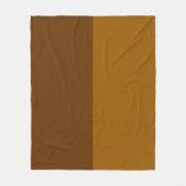 Licht donkerbruin deel half zijdes ontwerp fleece deken (Voorkant)
