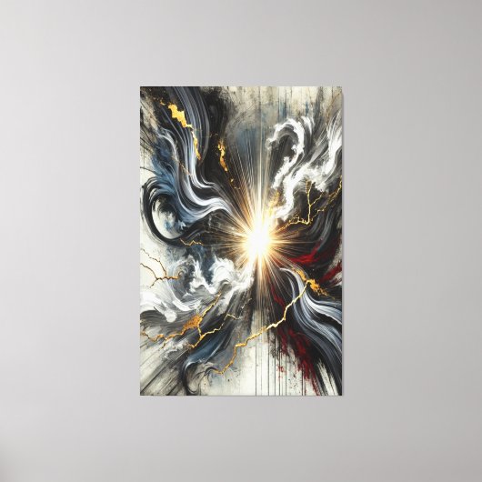 Licht door Chaos Canvas Print (Voorkant)
