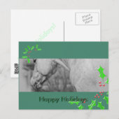 Licht Dun Dapples (Kerstmis) Feestdagenkaart (Voorkant / Achterkant)