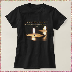 Licht een kaars t-shirt