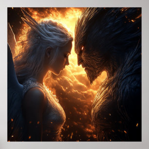 Licht en donker - Dramatische fantasie Poster