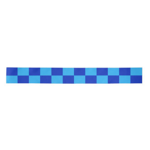Licht en donkerblauw checker ontwerp lint