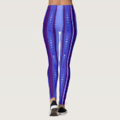 Licht en donkerblauw leggings (Achterkant)