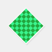Licht en donkergroen checker ontwerp servet (Hoek)