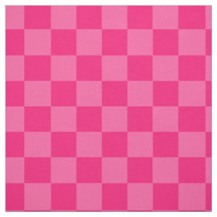 Licht en donkerroze Checker Patroon Plaid Design Stof