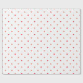 Licht- en donkerroze pokadots cadeaupapier (Vlak)