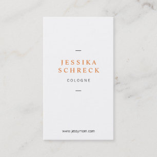 Licht en fijn met koper contactkaartje