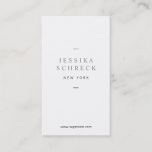 licht en fijn visitekaartje