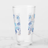 Licht en luchtig Hydrangea bloemenpatroon Glas