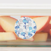 Licht en luchtig Hydrangea bloemenpatroon Labels (Aangebracht)