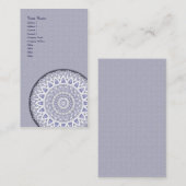Licht Flake Mandala ・ Verticaal Visitekaartje (Voorkant / Achterkant)