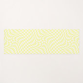 Licht geel en wit Controlerend Patroon Yogamat (Voorkant (horizontaal))